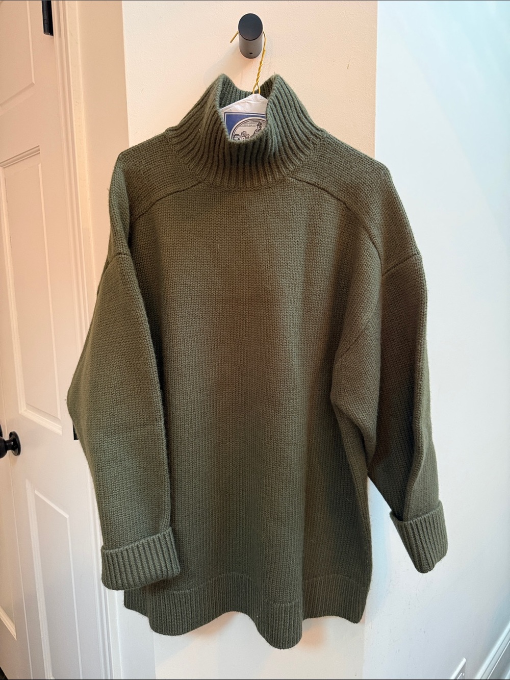 Aritzia Olive Green Turtleneck Sweater